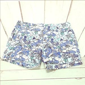 Ann Taylor Signature Floral Shorts Petite 2P